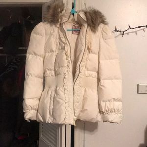 White Juicy Couture puffer jacket